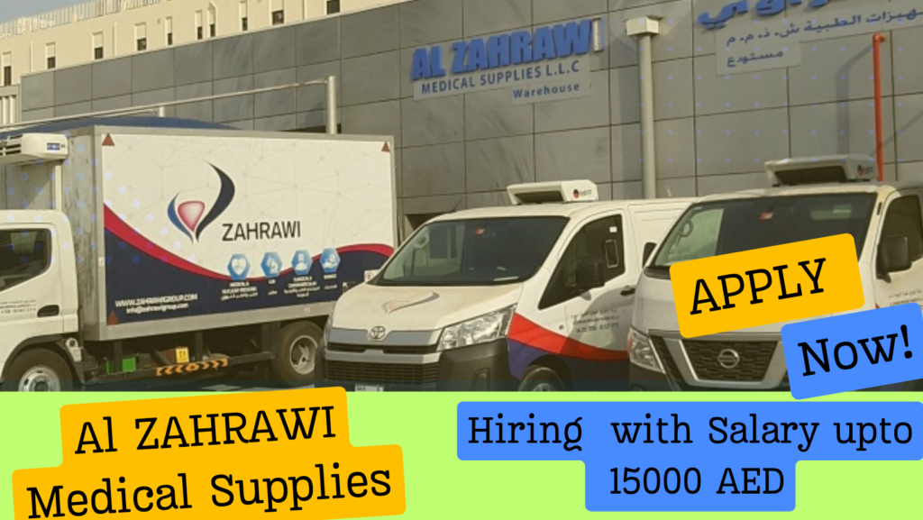 Al ZAHRAWI Medical Supplies Jobs 2024